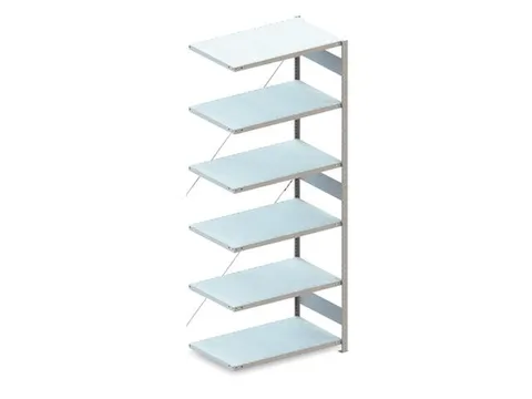 Inhaakstelling Aanbouwveld Ral7035 2500x1006x636mm 6legborden 100kg