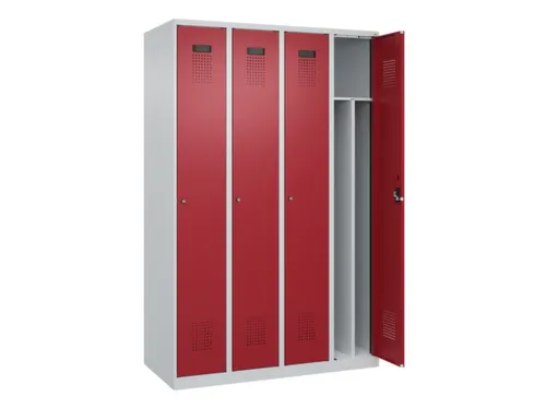 locker voor scheiding van kleding,HxBxD 1850x1200x500mm,4vak