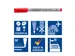 Viltstift Staedtler OHP Lumocolor 315 Non Permanent 1.0mm Assorti 4st