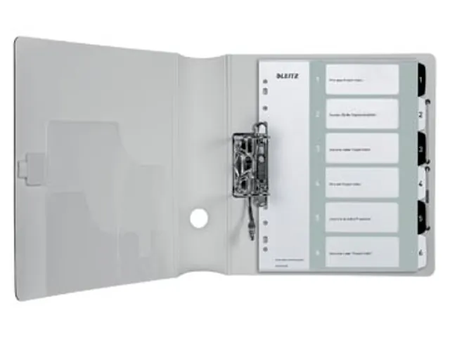 WOW printbare index, 6 tabs, zwart-wit