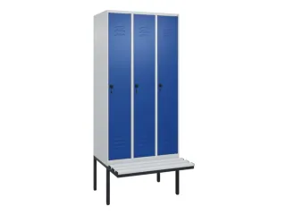 locker voor scheiding van kleding,HxBxD 2120x900x815mm,3vak - 1