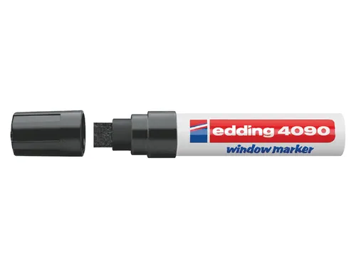 Viltstift edding 4090 window schuin zwart 4-15mm op blister