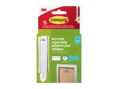 Haak Command metaal tbv oa schilderijlijsten incl bevestigingsstrip