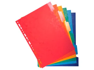 Tabblad Glanskarton 225 Gram A4 6Tabs - 3