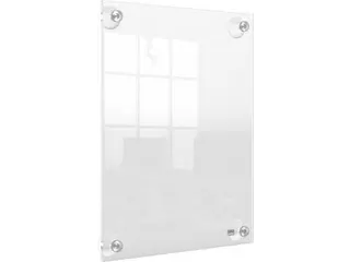 Premium Plus verplaatsbaar acryl informatiebord, wandgemonteerd, ft A4 - 2