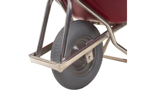 aluminium kruiwagen,90l,HxBxD 870x625x1430mm,HDPE-bak,rood,aluminium