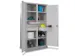 armoire modulaire,HxlxP 1950x1040x630mm,RAL7035,face avant RAL6011