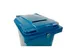 Container Met Papiergleuf En Slot Blauw