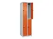 dubbeldekse locker,HxBxD 1850x500x500mm,2x2vak.,vak B 250mm
