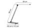 Bureaulamp Unilux Terra led aluminium grijs