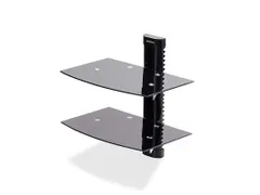Dubbele Hangende Wandplanken voor Audio/Video Apparatuur