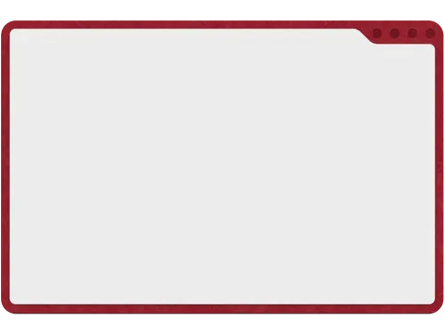 PLAYROOM Playboard draagbaar whiteboard S 75x50cm Rood