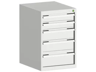 ladekast HxBxD 800x525x650mm 5laden romp RAL7035 front RAL7035 - 1