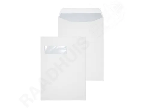 Envelop Raadhuis 220x312 Ea4 Venster Links Akte Speedy Grip Wit 120gr