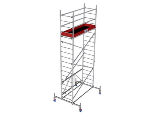 vouwsteiger,werk H 5,8m,steiger H 5m,platform BxD 2000x600mm,aluminium
