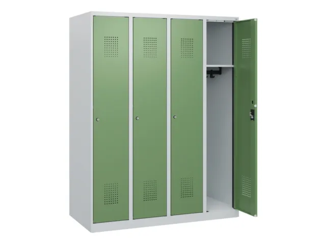 schoollocker,HxBxD 1530x1200x500mm,4vak,vak B 300mm,cil.-slot