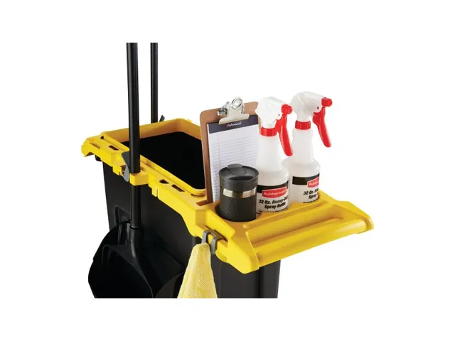 Schoonmaakkar Afvalinzamelaar Slim Jim Rim Caddy Kit Pulse Clip Geel