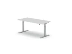 Elektrisch ihv bureau,HxBxD 650-1310x1600x800mm,blad wit