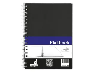 Plakboek Kangaro A5+ 120 grams 40 vel voorkant zwart 25x18cm papier(25 - 2