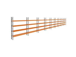 palletstelling,basis+8xaanbouw,HxBxD 4620x33400x750mm,vakl. 3400kg