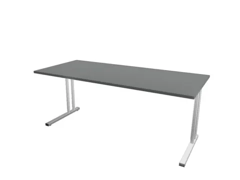 in hoogte verstelbaar bureau HxBxD 720-840x1800x800mm MS-donkergrijs