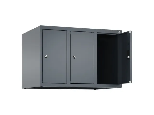 opzetkast,v. locker,3vak.,vak B 250mm,HxBxD 500x750x500mm,vleugeldeur