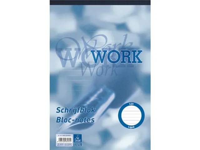 schrijfblok, ft A4, 70 g/m², 100 vel, gelijnd