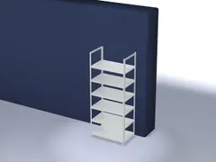 dossierstelling,grondveld,HxBxD 2200x1000x600mm,vaklast 90kg