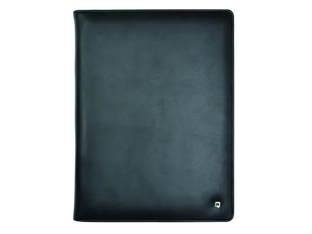 Schrijfmap DESQ A4 leder zwart