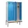 locker met bank,voor scheiding van kleding,HxBxD 2120x1200x815mm,4vak