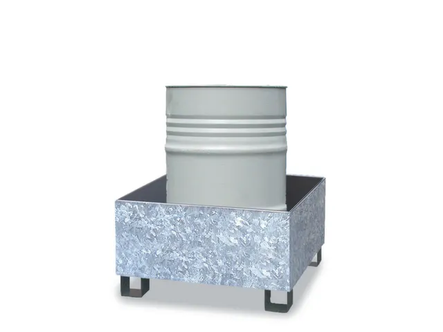 Opvangbak Staal Bxdxh 810X820X450Mm Voor 1X200L Vat Verzinkt