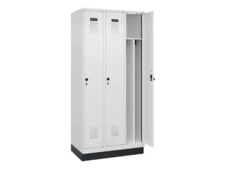 locker voor scheiding van kleding,HxBxD 1950x900x500mm,3vak - 1