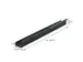 Kabelgoot BRASQ verstelbaar 75-150cm CT100 zwart