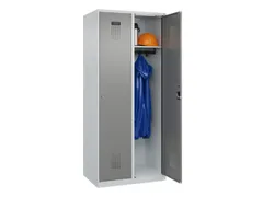 locker,HxBxD 1850x800x500mm,2vak,vak B 400mm,cil.-slot,staand op vloer