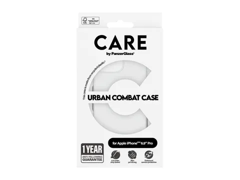 PanzerGlass CARE by Urban Combat Case Transparent iPhone 16 Pro