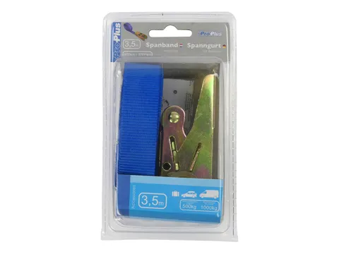 Spanband ProPlus ratel 3,5 meter blauw