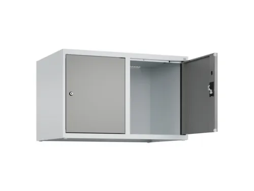 opzetkast,v. locker,2vak.,vak B 400mm,HxBxD 500x800x500mm,cilinderslot