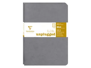 Schrift Clairefontaine A5 lijn 96 pagina's 90gr grijs seal à 2 stuks - 1