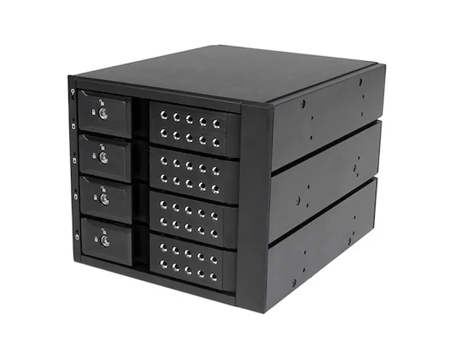 4-bay Aluminium Trayless Hot Swap Mobile Rack Backplane