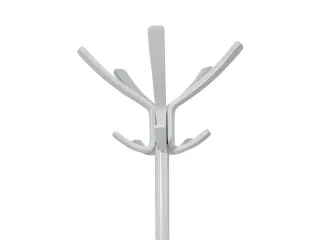 Cafe houten kapstok met 10 haken in wit hout 176 cm. - 2