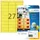 HERMA 5140 Gekleurde etiketten A4 63,5x29,6mm Neon Geel 540 stuks
