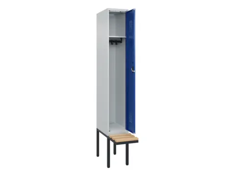 locker met bank,HxBxD 2120x300x815mm,1vak,vak B 300mm,cilinderslot