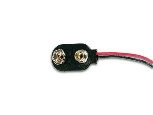 Batterijclip Voor 1 x 9V-CEL ("I"-Type)