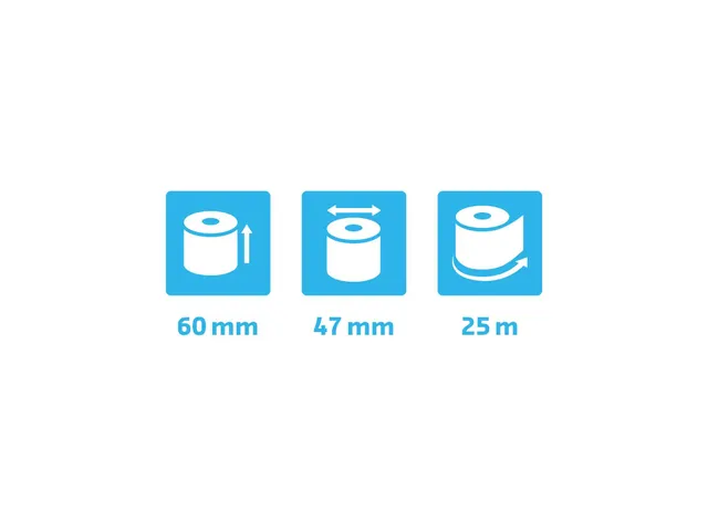 Thermische papierrollen 60x46 mm 55 Gram