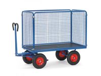 Handtrekwagens 6444v 1000kg 1200x800mm Draadgaas Massief Rubber