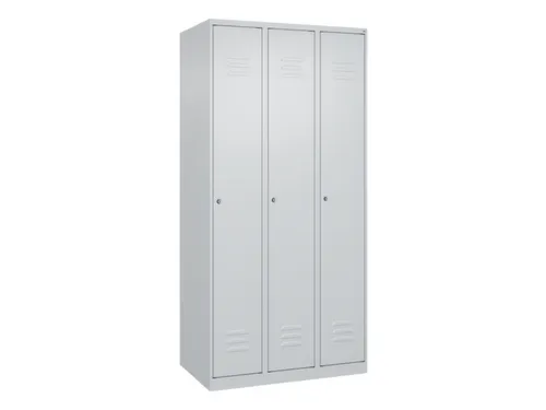 locker,HxBxD 1850x900x500mm,3vak,vak B 300mm,cil.-slot,staand op vloer