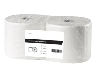 Poetspapier Industrierol verlijmd cellulose 2-laags 300 Meter 2 Rol - 1