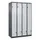Z-garderobekast,HxBxD 1850x1200x500mm,vak B 150/300mm,draaigrendel