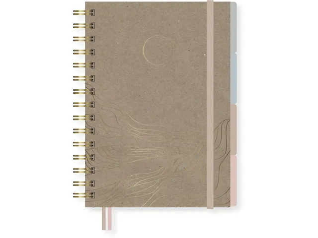 Carnet de notes Soft Scenes 4in1 HC A5 spirale emballage de 2pces. ass