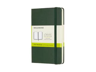 Notitieboek Moleskine pocket 90x140mm blanco hard cover myrtle green - 1